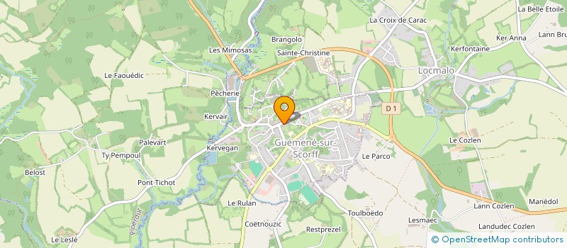 localisation de l'entreprise L'EMBUSCADE  GUEMENE-SUR-SCORFF