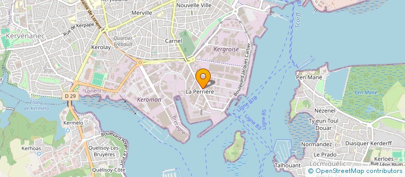 localisation de l'entreprise L EMBUSCADE SARL à LORIENT