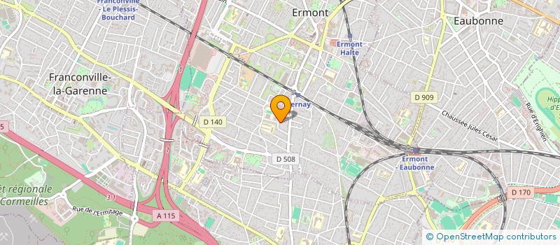 localisation de l'entreprise L'EMERAUDE  ERMONT