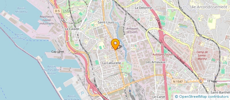 localisation de l'entreprise L'EMERAUDE à MARSEILLE