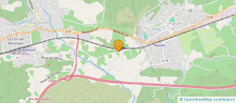 localisation de l'entreprise L EMERAUDE  CARNOULES