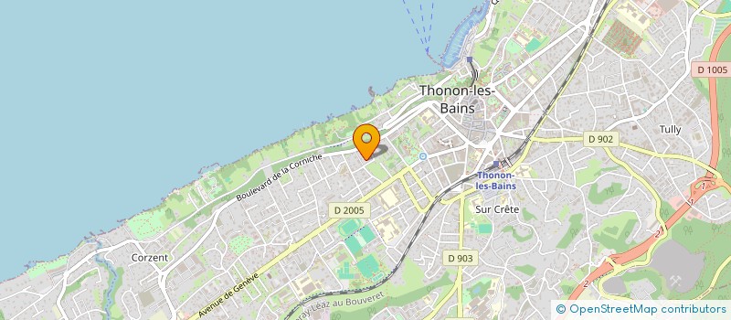 localisation de l'entreprise L EMERAUDE à THONON-LES-BAINS