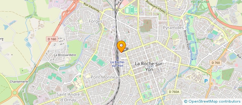 localisation de l'entreprise L'EMERAUDE à LA ROCHE-SUR-YON