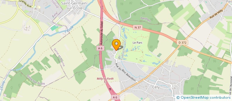 localisation de l'entreprise L'EMERAUDE  CELY