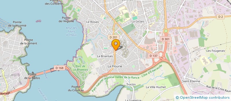localisation de l'entreprise L'EMERAUDE à SAINT-MALO