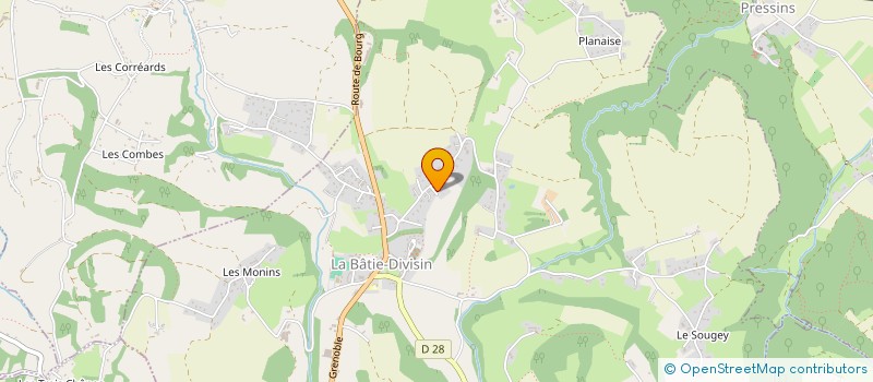 localisation de l'entreprise L'EMERAUDE DES ALPES  LES ABRETS-EN-DAUPHINE