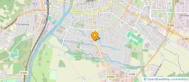 localisation de l'entreprise L'EMERAUDE LOUNGE à SENS