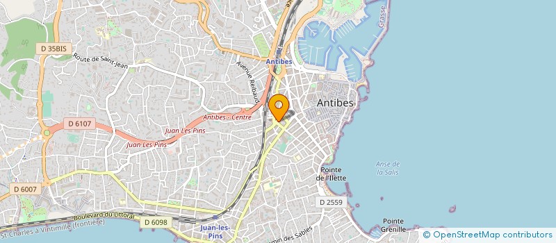 localisation de l'entreprise L'EMERAUDE SARL  ANTIBES