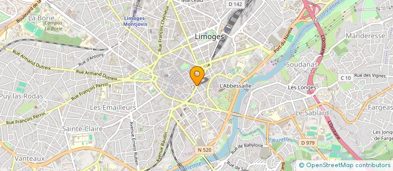 localisation de l'entreprise L'EMPIRE à LIMOGES