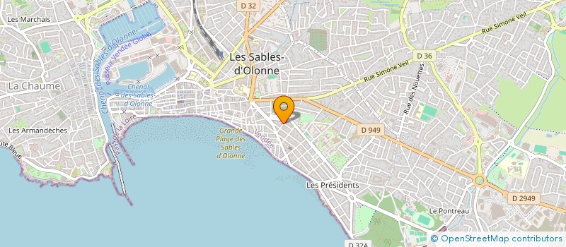 localisation de l'entreprise L'EMPIRE à LES SABLES-D'OLONNE
