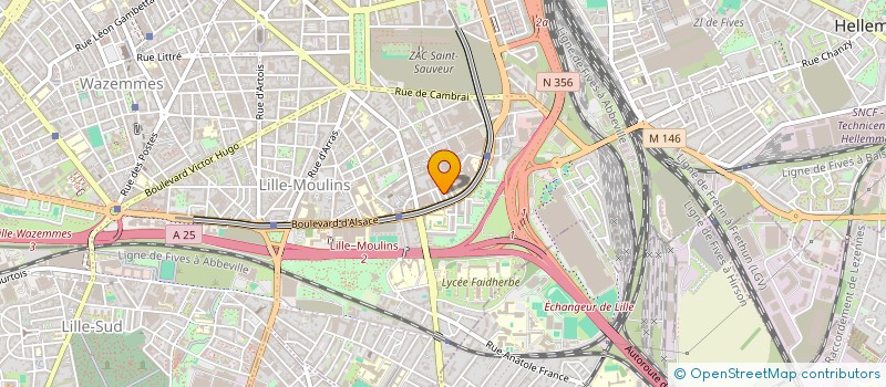 localisation de l'entreprise L'EMPIRE à LILLE