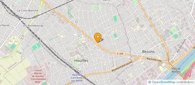 localisation de l'entreprise L EMPIRE DE L ALIMENTATION à HOUILLES