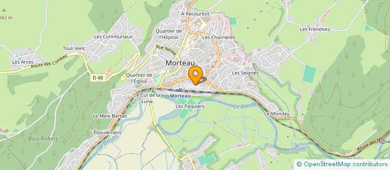 localisation de l'entreprise L'EMPIRE DU SON  MORTEAU