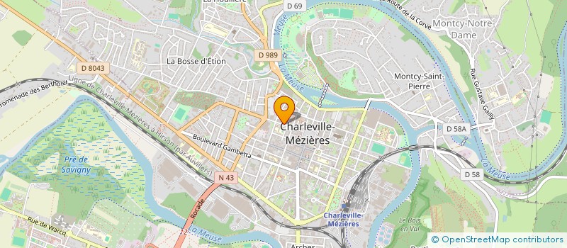 localisation de l'entreprise L'EMPREINTE  CHARLEVILLE-MEZIERES