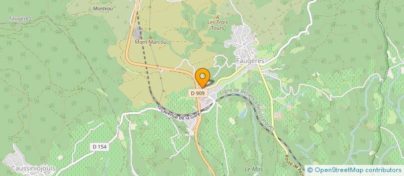 localisation de l'entreprise L'EMPREINTE BIO à FAUGERES