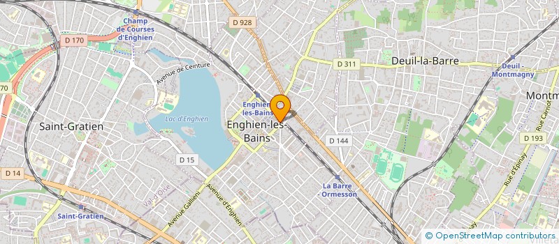 localisation de l'entreprise L.EMPREINTE COMMUNICATION  ENGHIEN-LES-BAINS