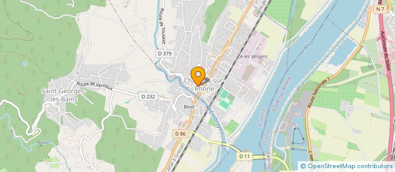 localisation de l'entreprise L'EMPREINTE DE L'OURS à CHARMES-SUR-RHONE