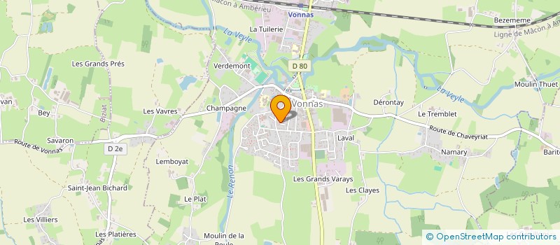 localisation de l'entreprise L'EMPREINTE DES ARTISANS  VONNAS