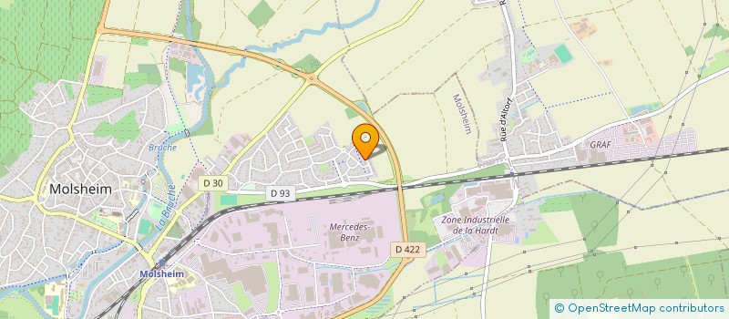 localisation de l'entreprise L'EMPREINTE DES CREATEURS  MOLSHEIM