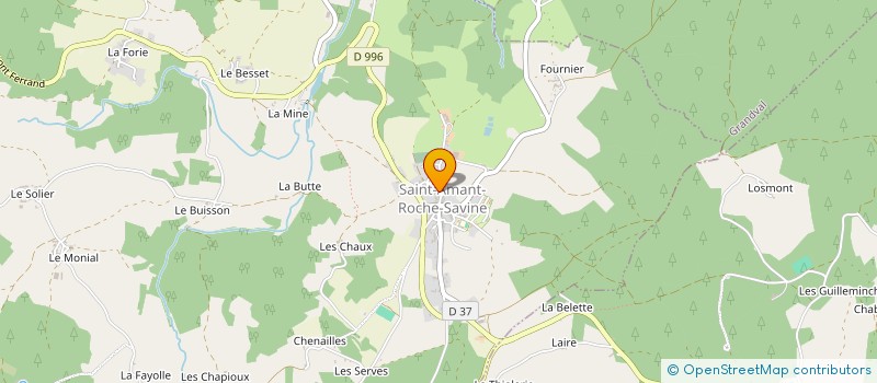 localisation de l'entreprise L'EMPREINTE DU SPORT à SAINT-AMANT-ROCHE-SAVINE