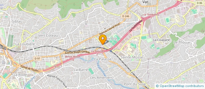 localisation de l'entreprise L''EMPREINTE EPHEMERE  TOULON