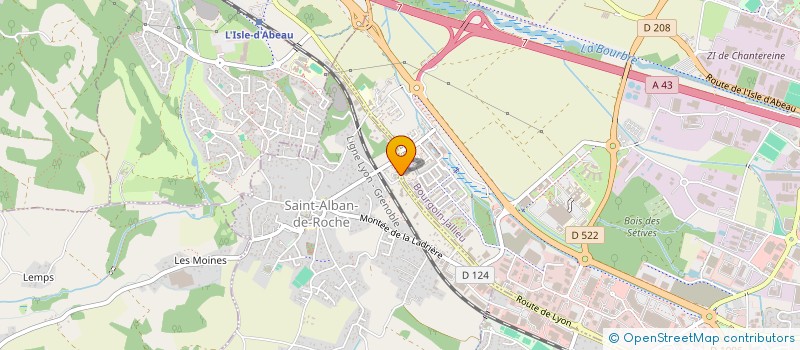 localisation de l'entreprise L'EMULSION  SAINT-ALBAN-DE-ROCHE