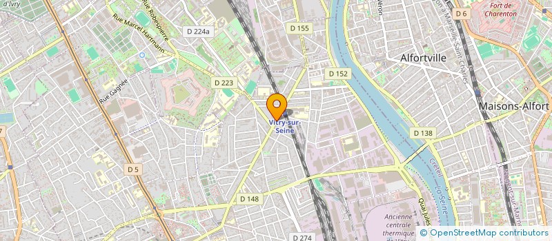 localisation de l'entreprise L'EN-DEHORS à VITRY-SUR-SEINE