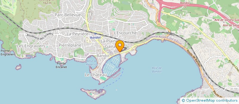 localisation de l'entreprise L'EN K DU QUAI à BANDOL