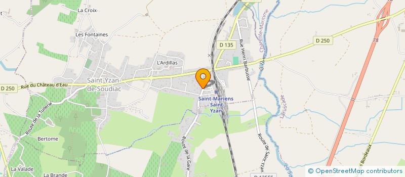 localisation de l'entreprise L'EN TRAIN SOUDIACAIS  SAINT-YZAN-DE-SOUDIAC