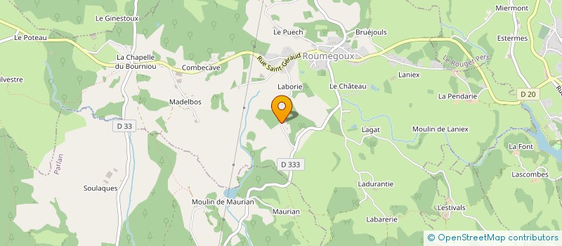 localisation de l'entreprise L'EN VERRE DE L'ART à ROUMEGOUX