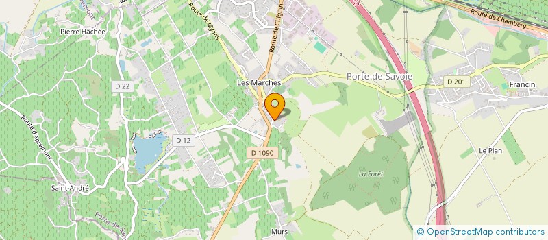 localisation de l'entreprise L'EN-VIE  PORTE-DE-SAVOIE