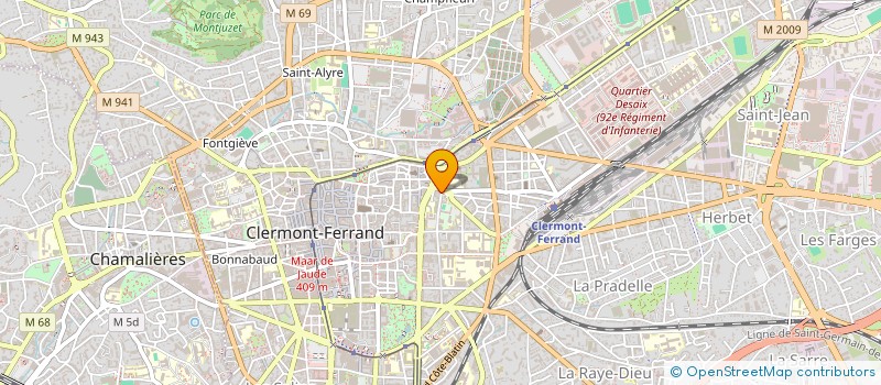 localisation de l'entreprise L'EN VIE  CLERMONT-FERRAND