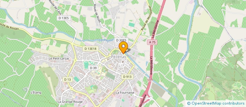 localisation de l'entreprise L'ENCAS TOU à PEZENAS