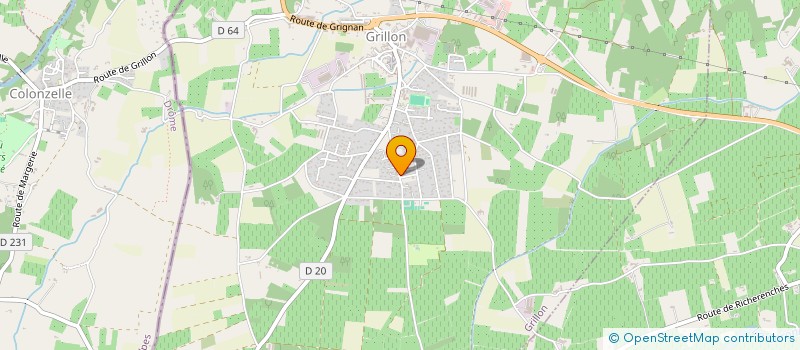 localisation de l'entreprise L'ENCLAVE DES PAPES  GRILLON