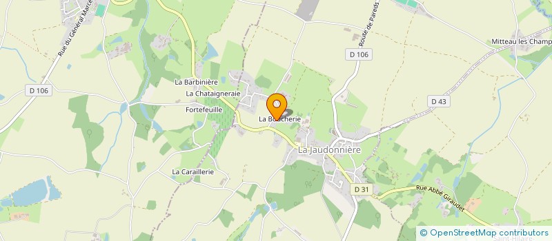localisation de l'entreprise L'ENCLOS à LA JAUDONNIERE
