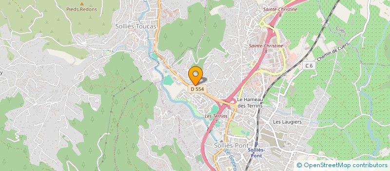 localisation de l'entreprise L'ENCLOS  SOLLIES-PONT