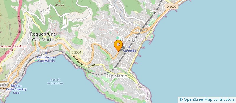 localisation de l'entreprise L'ENCLOS  ROQUEBRUNE-CAP-MARTIN