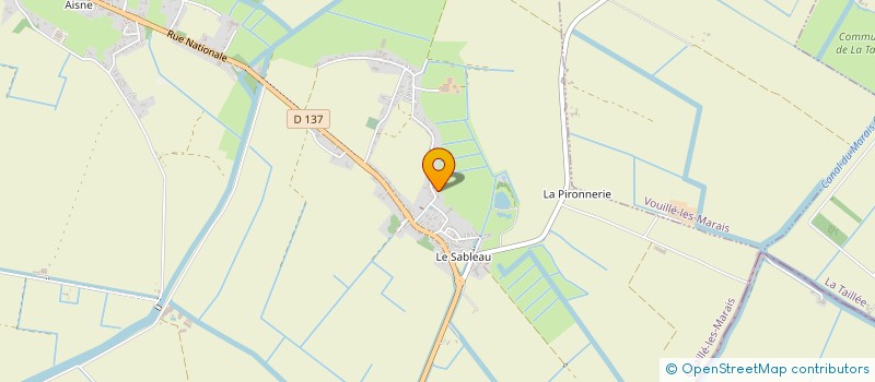 localisation de l'entreprise L'ENCLOS BLEU à CHAILLE-LES-MARAIS