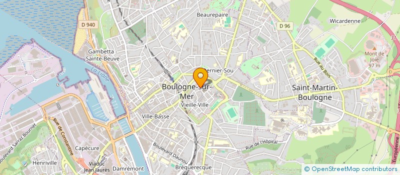 localisation de l'entreprise L'ENCLOS DE L'EVECHE  BOULOGNE-SUR-MER