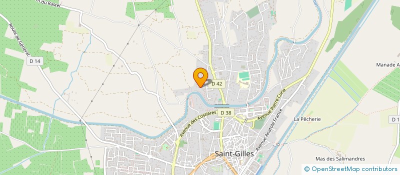 localisation de l'entreprise L'ENCLOS DE LA CHANCE à ST GILLES