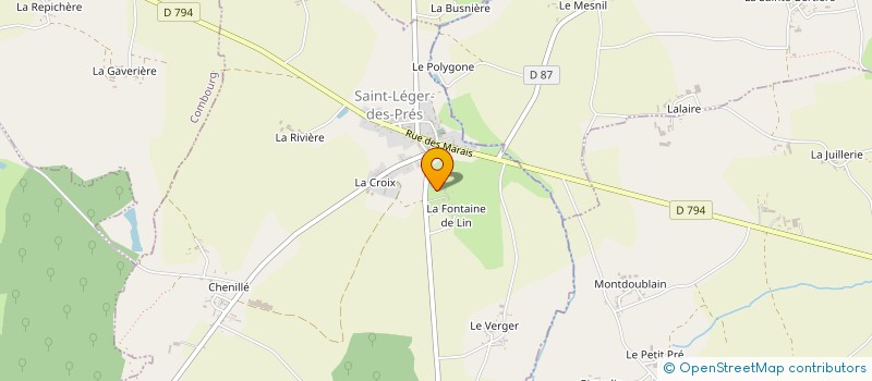 localisation de l'entreprise L'ENCLOS DE LANCELOT  SAINT-LEGER-DES-PRES