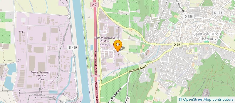 localisation de l'entreprise L'ENCLOS DU SOLEIL LE VENT  SAINT-PAUL-TROIS-CHATEAUX