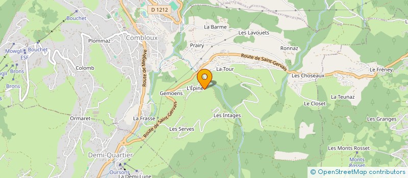 localisation de l'entreprise L'ENCLUME  COMBLOUX