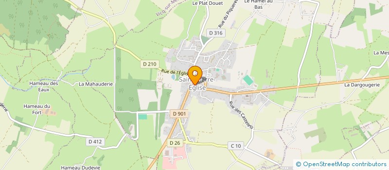 localisation de l'entreprise L'ENCOURS  SAINT-PIERRE-EGLISE