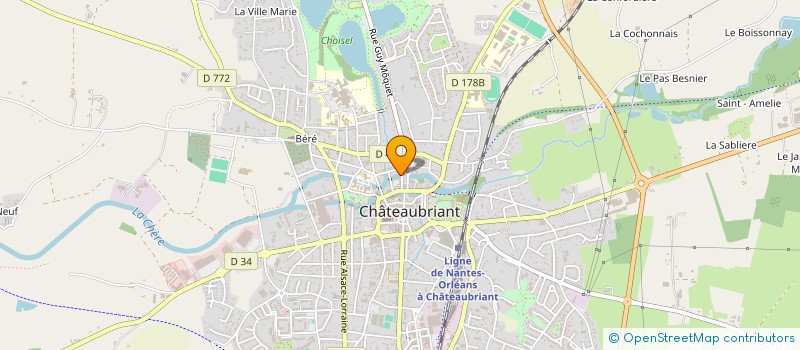 localisation de l'entreprise L'ENCRE à CHATEAUBRIANT