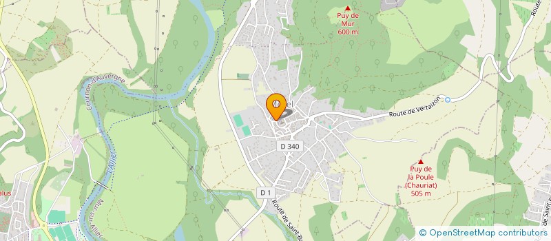 localisation de l'entreprise L'ENCRE ET LA PLUME  MUR-SUR-ALLIER