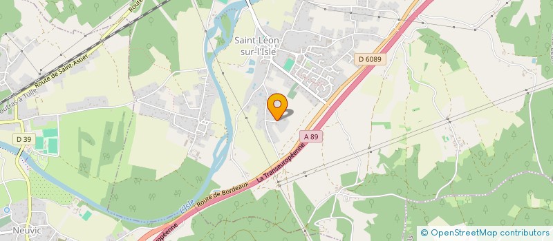 localisation de l'entreprise L'ENCRE FLEURIE  SAINT-LEON-SUR-L'ISLE