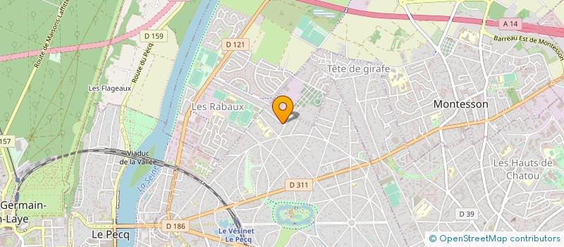 localisation de l'entreprise L'ENCRE LIBRE  LE VESINET
