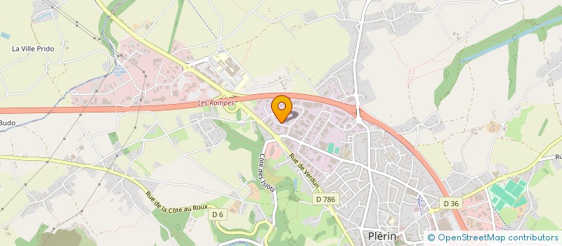 localisation de l'entreprise L'ENCRIER  PLERIN