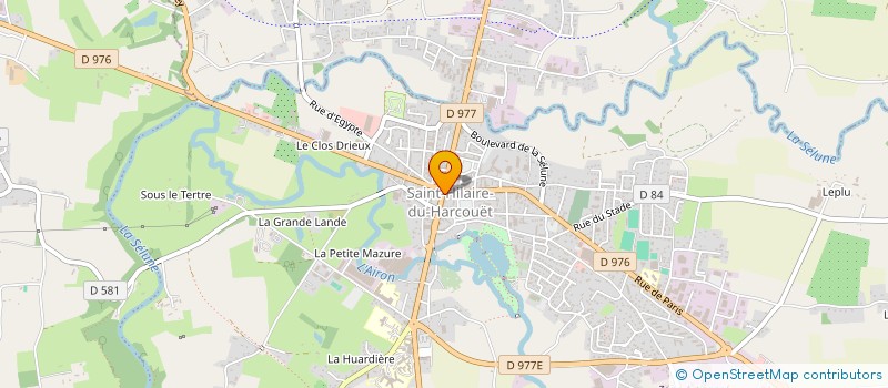 localisation de l'entreprise L'ENCRIER DE SAINT HILAIRE à SAINT-HILAIRE-DU-HARCOUET